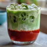 Iced Strawberry Matcha Latte