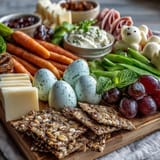 Spring Charcuterie Easter Basket Board