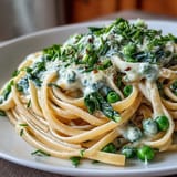 Spring Pasta Lemon Cream Peas