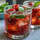 raspberry lemon spritz mocktail