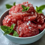 Deliciously simple Watermelon Sorbet (3 Ingredients) perfect for a hot day's treat.