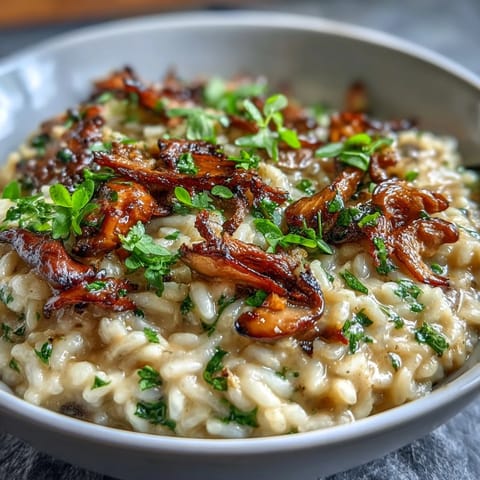 Truffle Risotto Pea Shoots