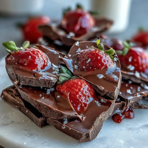Breakable Chocolate Heart Strawberries