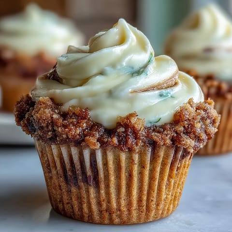 Carrot and zucchini muffins with a light cream cheese swirl on top, moist and gently spiced for a wholesome breakfast or snack.