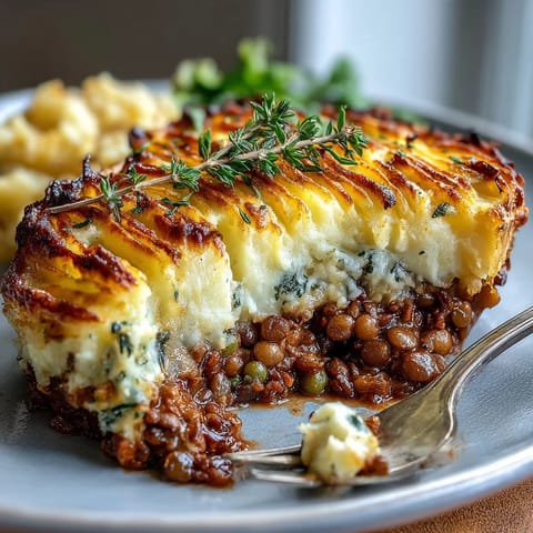 Vegetarian Shepherds Pie Lentils