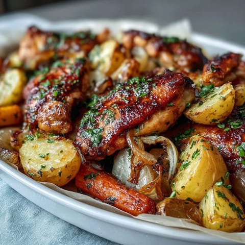 Chicken Drumsticks with Vegetables