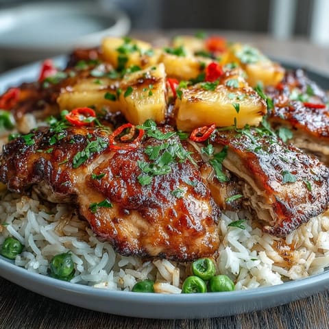 Grilled Pineapple Chicken and Rice Foil Packets bursting with juicy chicken, sweet pineapple, and tender vegetables, ready for a summer feast.