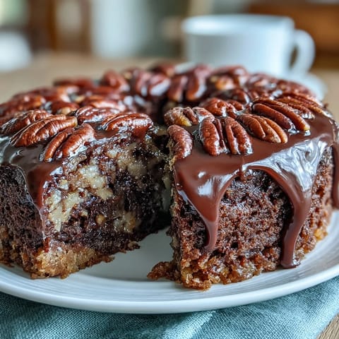 Rich Kentucky Derby Chocolate Pecan Tart with gooey chocolate filling and crunchy pecans in buttery crust.