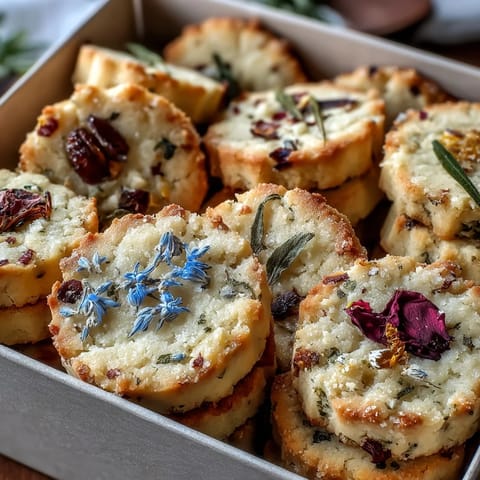 Delicate floral shortbread cookies, adorned with edible flowers, perfect for Mothers Day gifting.