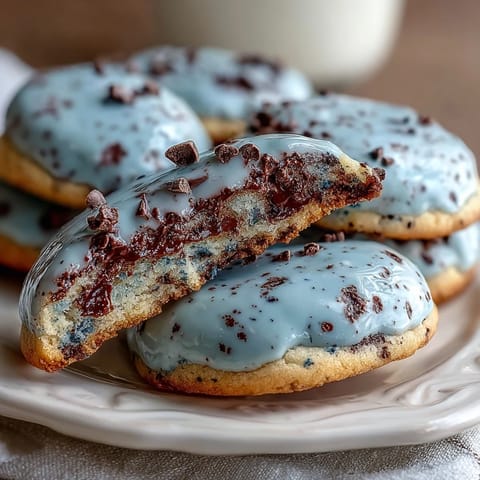Beautiful blue sugar cookies speckled like robins eggs, perfect for spring celebrations and Easter dessert tables.