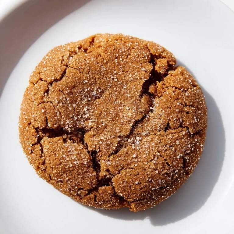 Warm, chewy soft ginger cookies still cooling, promising sweet, spicy flavors for a cozy snack.