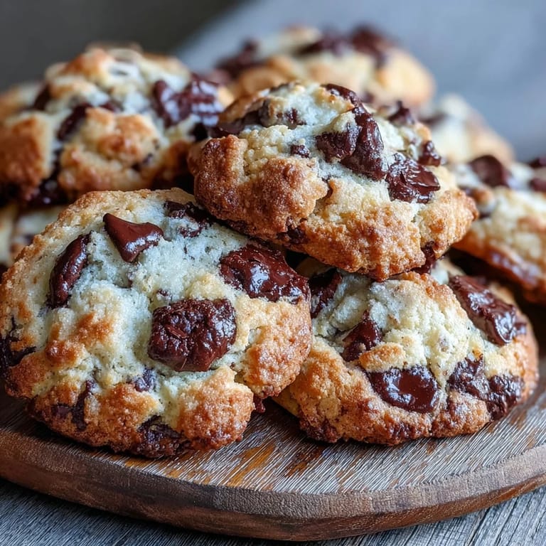 Freshly baked Yogurt Chocolate Chip Cookies with cracked tops and gooey centers, perfect for an egg-free American dessert snack.