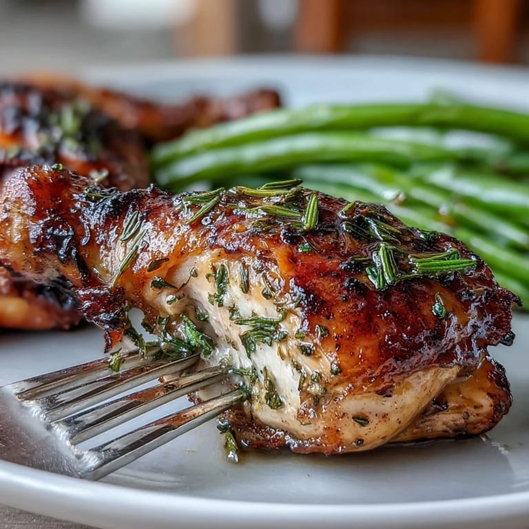 Oven-baked ranch chicken drumsticks paired with lightly charred green beans, creating a simple, gluten-free dinner that's packed with bold, herby flavor and satisfying texture.