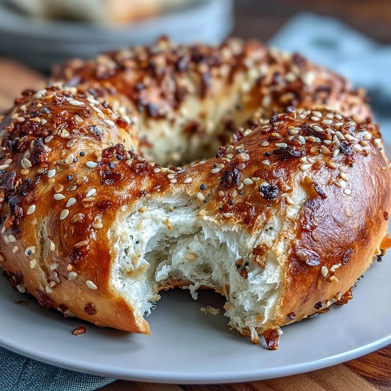 Easy 2-ingredient yogurt bagels, shaped and baked to golden perfection, offering a quick homemade option for busy mornings.