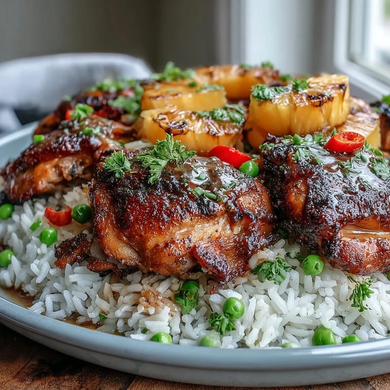 Savory foil packet dinner with marinated chicken, pineapple chunks, and bell peppers, cooked to perfection on the grill for easy cleanup.