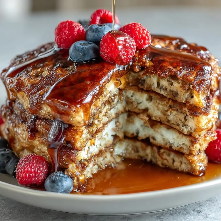 Fluffy High Fiber Protein Pancakes with flaxseed, a healthy breakfast delight.