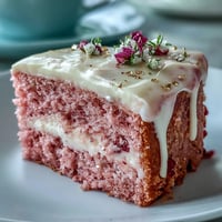 Bridal Shower Rosé Velvet Cake boasts delicate pink layers and shimmering gold drip.
